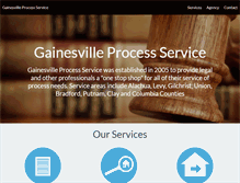 Tablet Screenshot of gainesvilleprocess.com